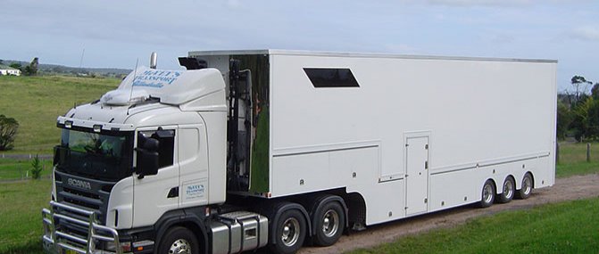 Race Car Transporter Home At Last